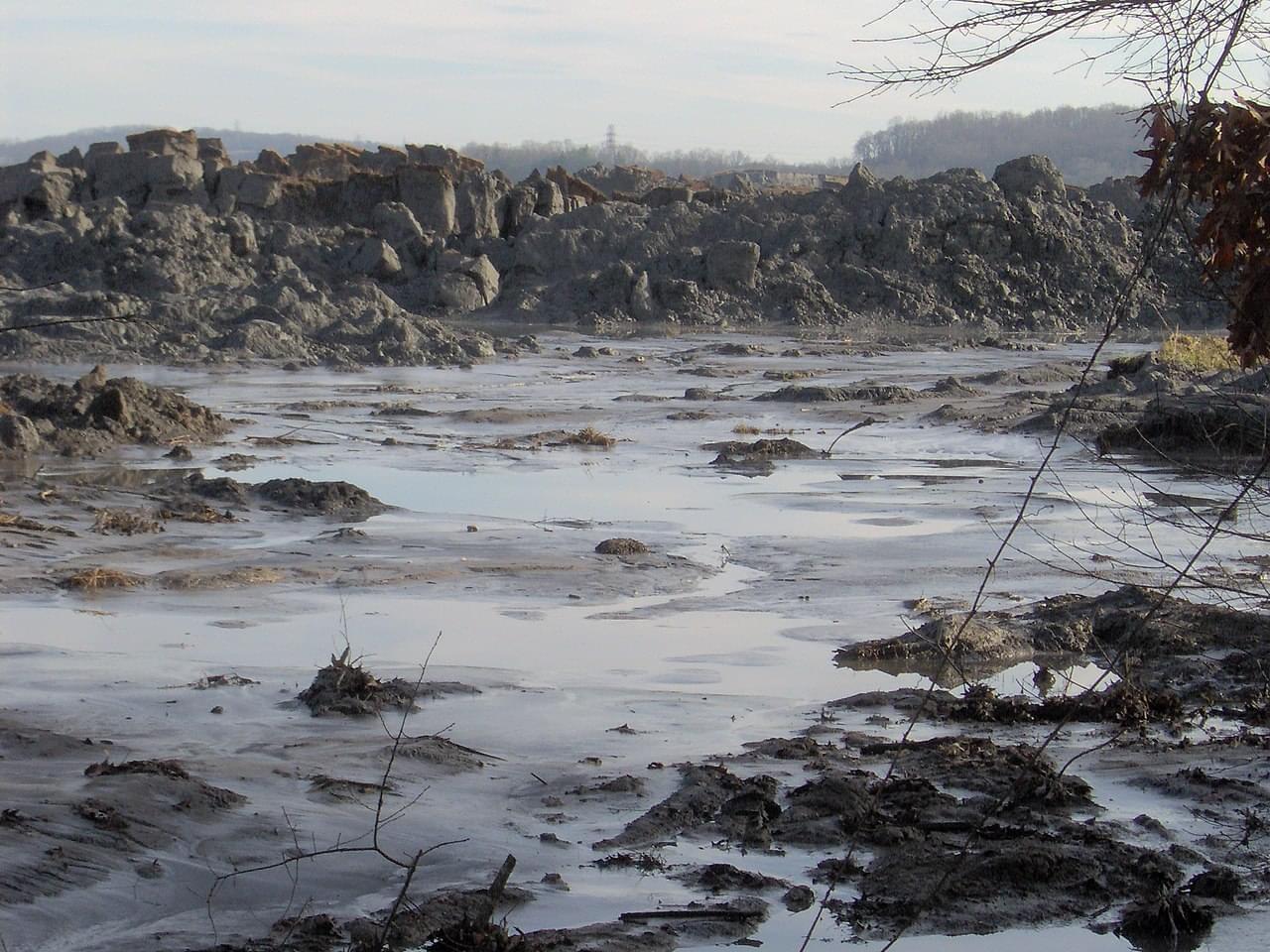 A view of the TVA Kingston Fossil Plant coal ash spill
