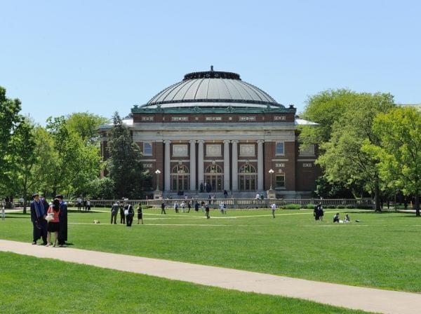Foellinger Auditorium on the campus of the University of Illinois at Urbana-Champaign.