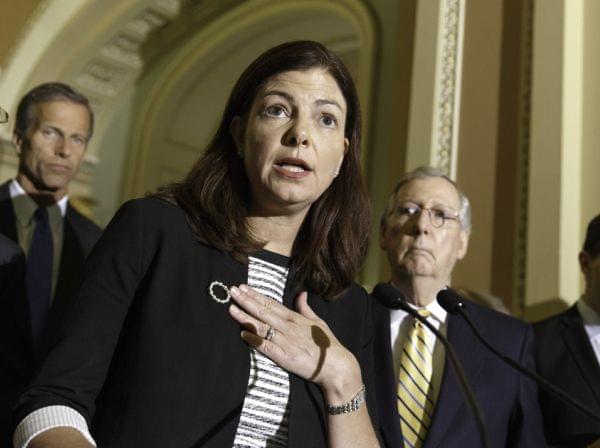 GOP Sen. Kelly Ayotte of New Hampshire complained about a Democratic effort to reaffirm a contraceptive mandate at a Tuesday news conference