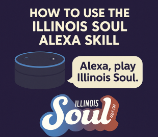Illinois Soul logo with animated Alexa skill